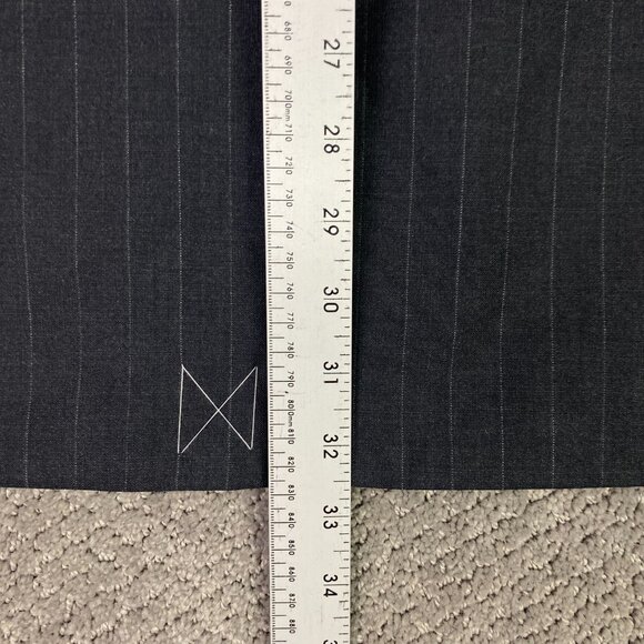 Brooks Brothers 346 Stretch 2 Piece Suit Mens 41L Pants 38 x 30.5 Gray Pinstripe - Picture 11 of 16